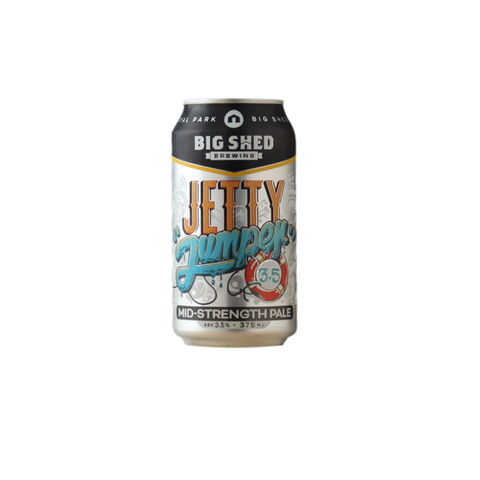 Big Shed Jetty Jumper Mid Strength Pale Ale 375ml Can 4 Pack