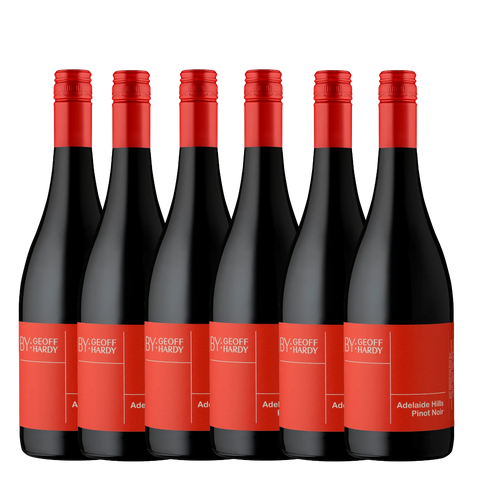 Hand Crafted by Geoff Hardy Red Label Pinot Noir 2023 - 6 Pack