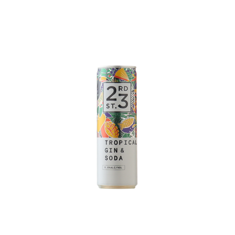 23rd Street Tropical Gin and Soda Can 4 Pack