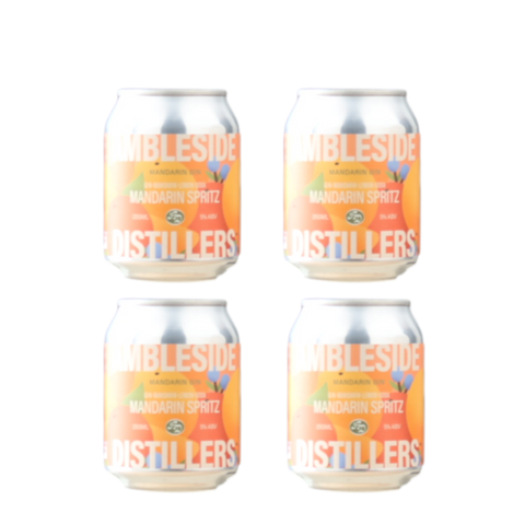 Ambleside Mandarin Gin Spritz 250ml Can 4 Pack