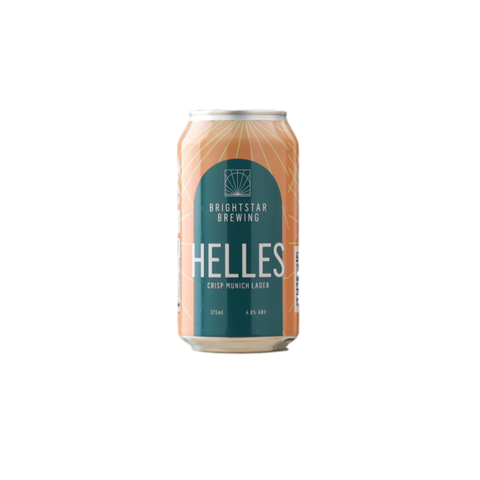 Brightstar Brewing Helles Lager 375ml Can 4 Pack
