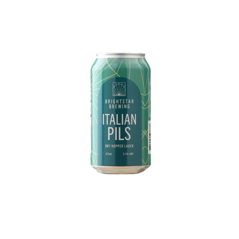 Brightstar Brewing Italian Pilsener 375ml Can 4 Pack