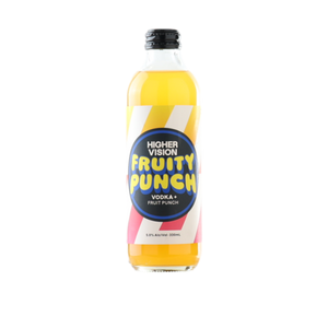 Higher Vision x Halls Fruity Punch Vodka + Fruit Punch 330ml Bottle 4 Pack