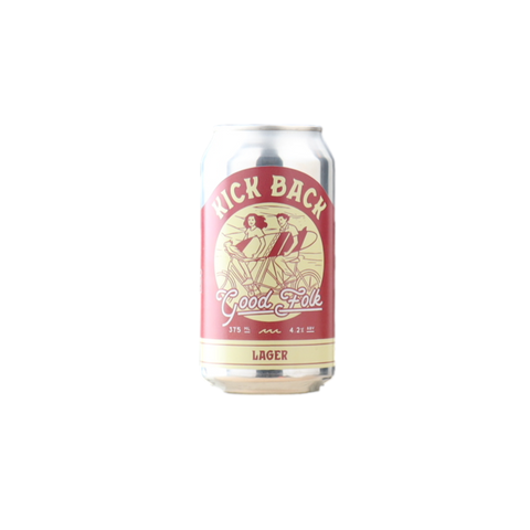 Kick Back Brewing Good Folk Lager 375ml Can 4 Pack