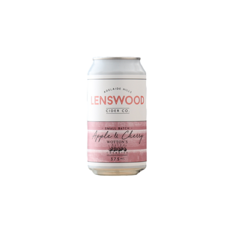 Lenswood Cider Apple & Cherry 375ml Can 4 Pack