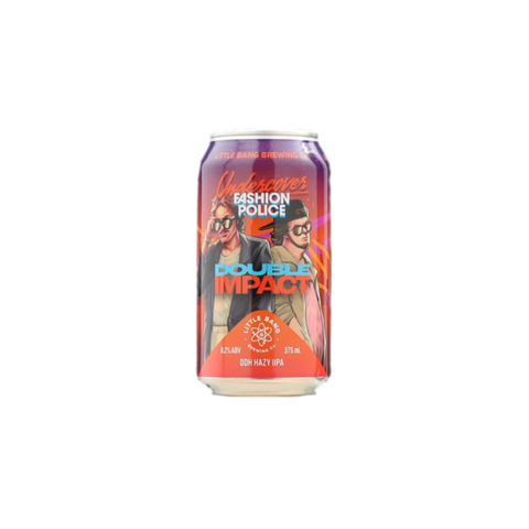 Little Bang DOUBLE IMPACT Hazy IPA Cans 375ml Can 4 Pack