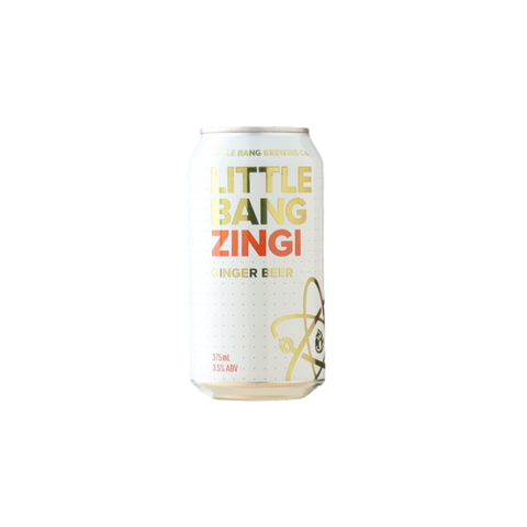 Little Bang Zingi Ginger Beer 375ml Can 4 pack