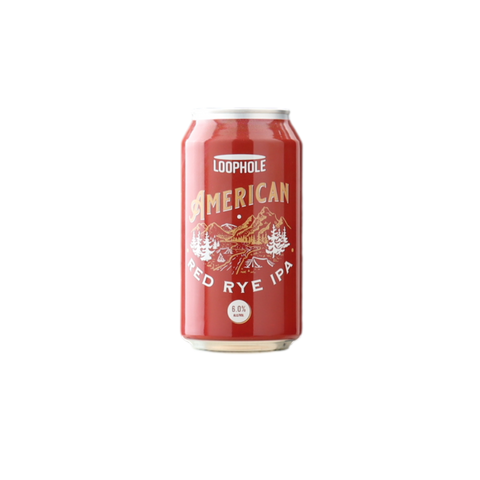 Loophole American Red Rye IPA 375ml Can 4 Pack