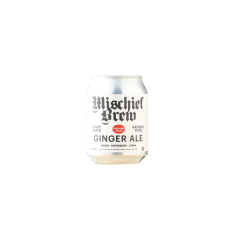 Mischief Brew Dry Ginger Ale Can 250ml Can 4 Pack