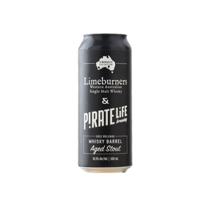 Pirate Life Limeburners Whisky Barrel Aged Stout 500ml Can 4 Pack