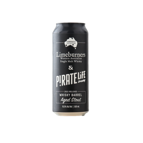 Pirate Life Limeburners Whisky Barrel Aged Stout 500ml Can 4 Pack