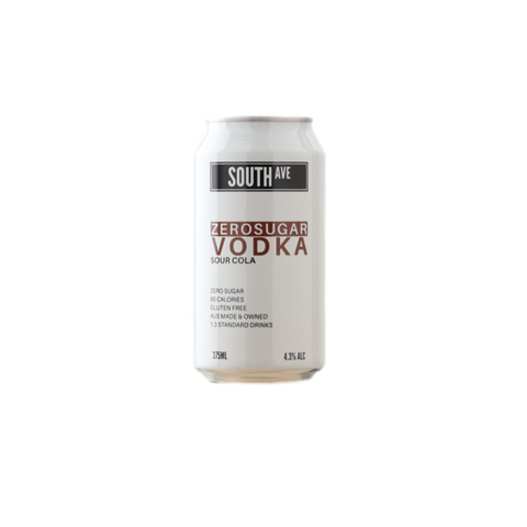 South Ave Hard Seltzer Sour Cola Vodka 375ml Can 4 Pack