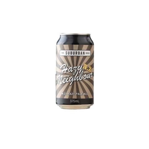 Suburban Brew Hazy Neighbour NZ Hazy Pale 375ml Can 4 Pack