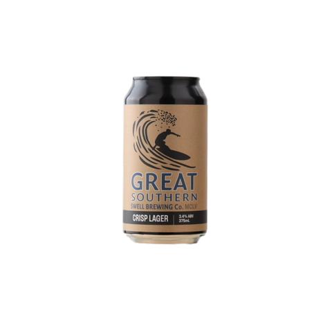 Swell Great Southern Crisp Lager 375ml Can 4 Pack