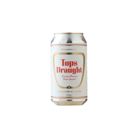 Tops Beer Draught 375ml Can 4 Pack