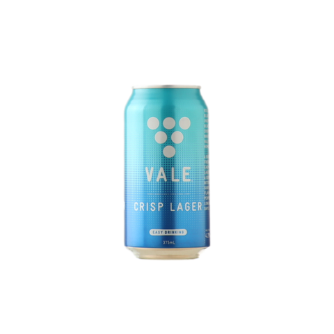 Vale Ale Crisp Lager 375ml Can 6 Pack