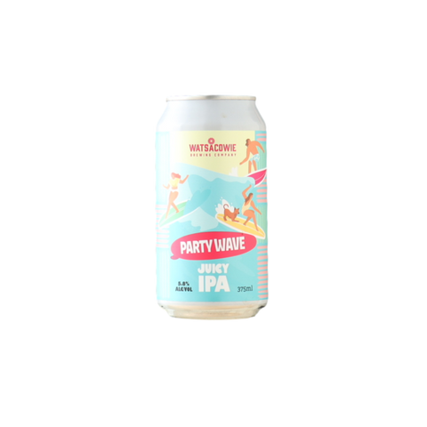 Watsacowie Party Wave Juicy IPA 375ml Can 6 Pack