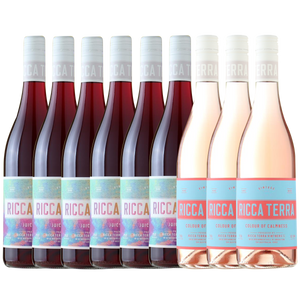 Ricca Terra Juicy June Grenache Negroamaro 2024 6 Pack + 3 Free Rosé