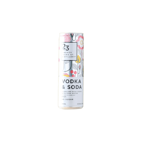 23rd Street Vodka and Soda 300ml Can 4 Pack
