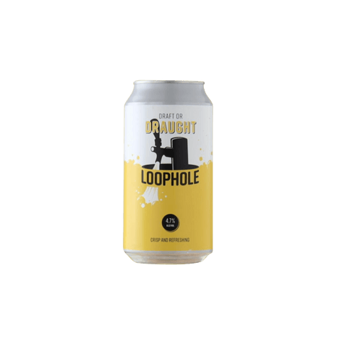 Loophole Draught Beer 375ml Can 4 Pack