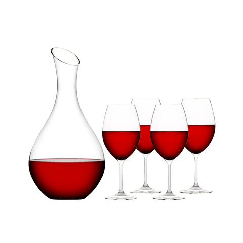 Plumm Vintage 4 x Red Glass and Spring Decanter Gift Pack