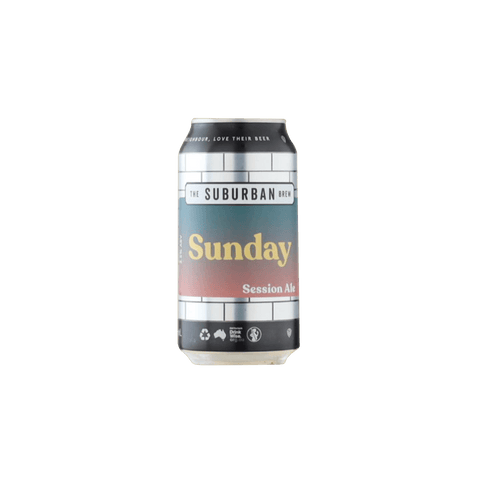 Suburban Brew Sunday Session Ale 375ml Can 4 Pack