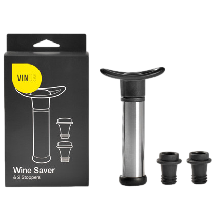 Vinus Stainless Steel Wine Saver Set